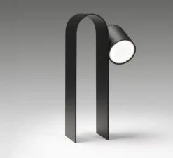 Lampe, Baladeuse, Perdue, Arc 30, noir, LED, dim, 3000K, 157 lm, Ø7cm, H10cm - Lumina