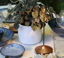 Lampe, Baladeuse, Pina, Corten, IP54, LED, dim, 2200-2700-3000K, 245 lm, Ø10,5cm, H29cm - Zafferano