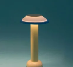 Lampe*Sowden Lampe, Baladeuse, PL2.01, , LED, dim, 2800K, 160lm, Ø18cm, H30,5cm - jaune, blanc