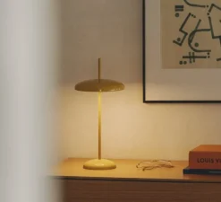 Lampe, Baladeuse, Porte, Jaune miel, IP43, LED, dim, 2300-2700-3000K, 400 lm, Ø16cm, H35cm - Nexia