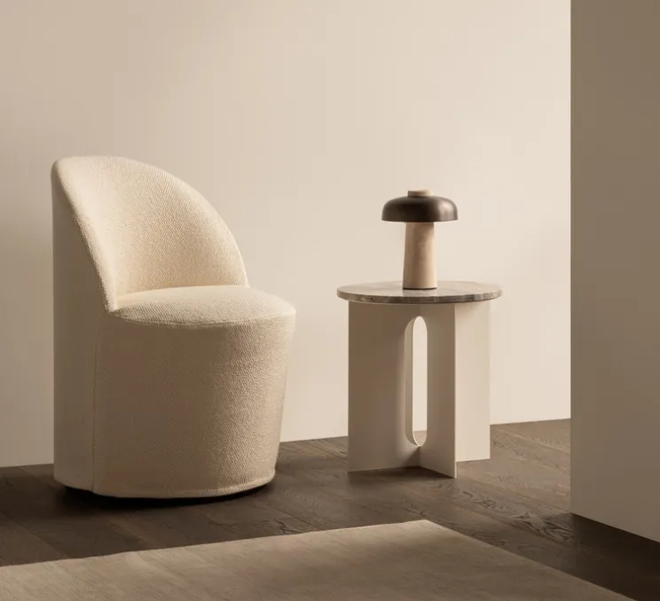 Lampe, Baladeuse, Reverse, bronze, travertin, IP44, LED, dim, 2700K, 125 lm, Ø19,6cm, H24,5cm - Audo Copenhagen