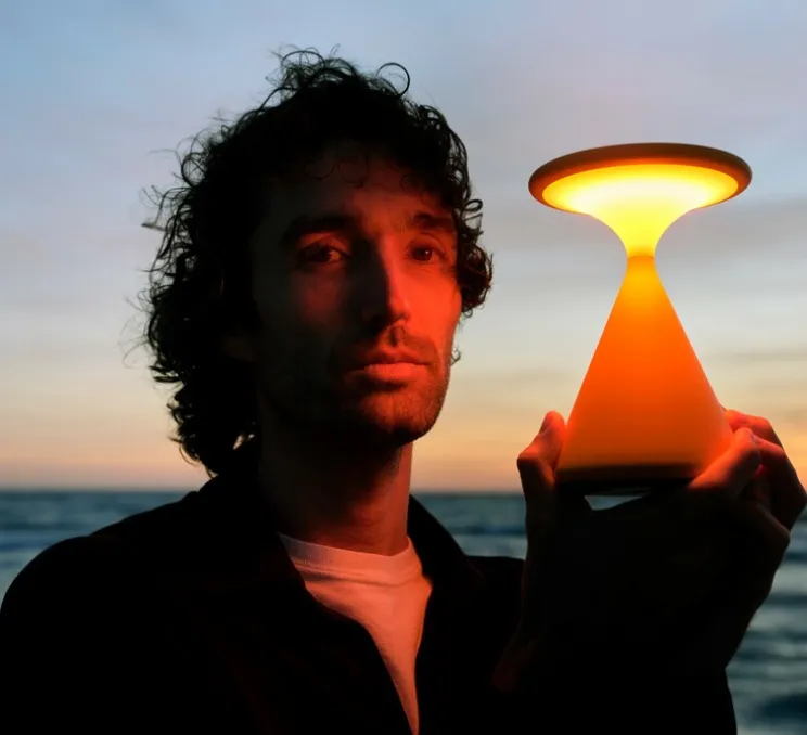 Lampe, Baladeuse, Salt, orange sanguine, IP21, LED, dim, 2700K, 450 lm, Ø12,8cm, H19cm - GRAU