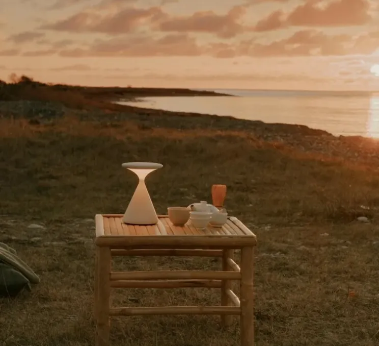 Lampe, Baladeuse, Salt, sable, IP21, LED, dim, 1300K à 2700K, 450 lm, Ø12,8cm, H19cm - GRAU