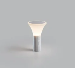 Lampe*MDC Lampe, Baladeuse, Spot, , IP44, LED, dim, 3000K, 200 lm, Ø12cm, H18,5cm - blanc mat