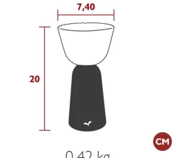 Lampe, Baladeuse, Swiing, menthe glaciale, IP54, LED, dim, 2700K, 35 lm, Ø10cm, H20cm - Fermob