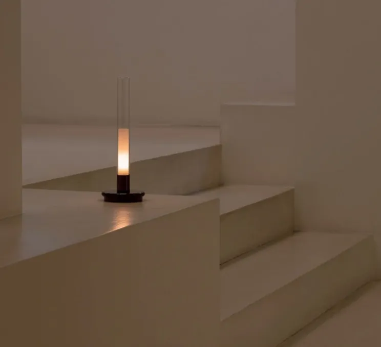 Lampe, Baladeuse, Sylvestrina, noir, IP44, LED, dim, 2200K, 55 lm, Ø11,3cm, H35,5cm - Santa & Cole