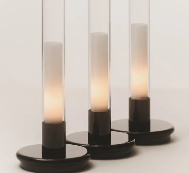 Lampe, Baladeuse, Sylvestrina, noir, IP44, LED, dim, 2200K, 55 lm, Ø11,3cm, H35,5cm - Santa & Cole