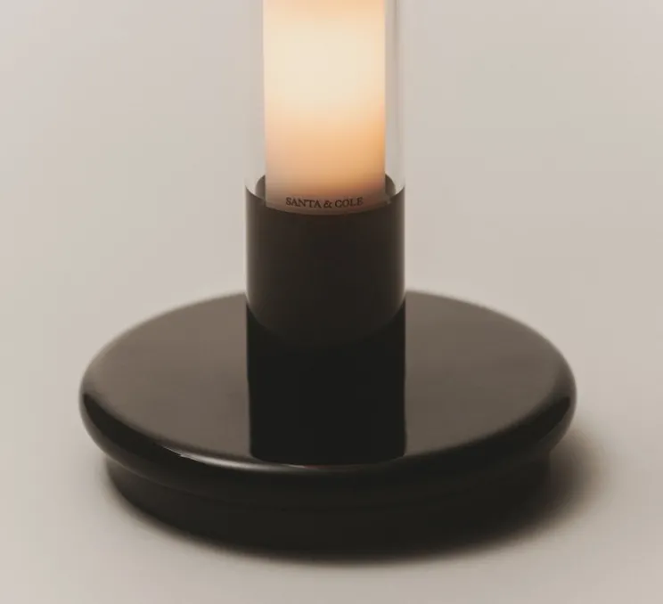 Lampe, Baladeuse, Sylvestrina, noir, IP44, LED, dim, 2200K, 55 lm, Ø11,3cm, H35,5cm - Santa & Cole