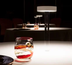 Lampe, Baladeuse, TeTaTeT Flûte, transparent, blanc, LED, 2700K, 180lm, Ø11cm, H25cm - Davide Groppi