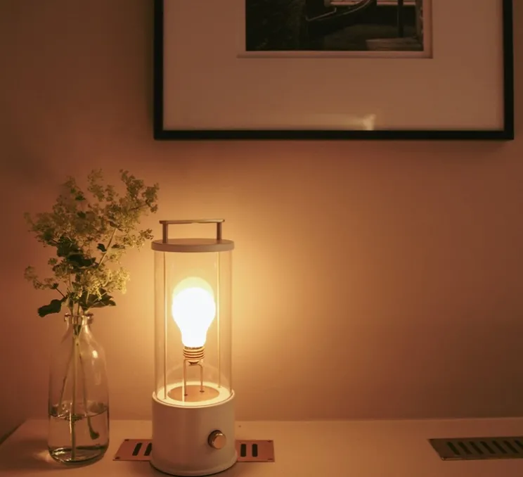 Lampe, Baladeuse, The Muse, Candlenut, blanc, IP44, 2800K, 400lm, Ø12,5cm, H33,8cm - Tala