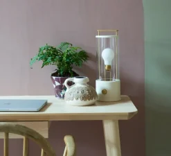 Lampe, Baladeuse, The Muse, Candlenut, blanc, IP44, 2800K, 400lm, Ø12,5cm, H33,8cm - Tala