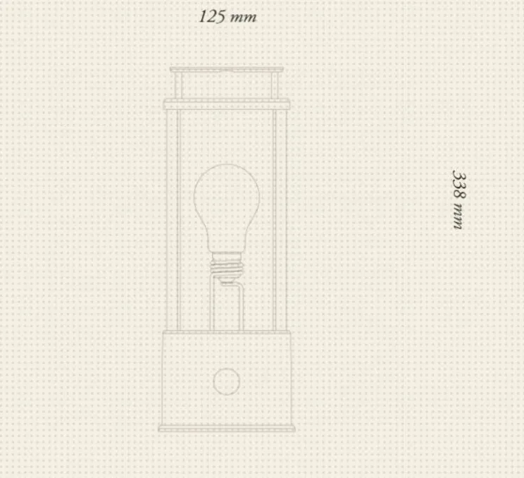 Lampe, Baladeuse, The Muse, Pleasure Garden, IP44, 2800K, 400lm, Ø12,5cm, H33,8cm - Tala