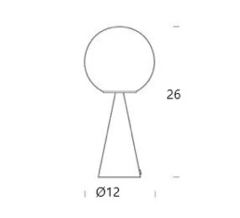 Lampe|Enfants*Fontana Arte Lampe, Bilia Mini, , Ø12cm, H26cm - jaune