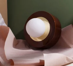 Lampe, CERAMIQUE 1.02, Cognac, LED, Ø27cm, H24cm - HAOS