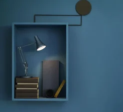 Lampe de bureau, 90 mini mini, bleu gris, LED, 3000K, 470lm, L38cm, H32cm - Anglepoise