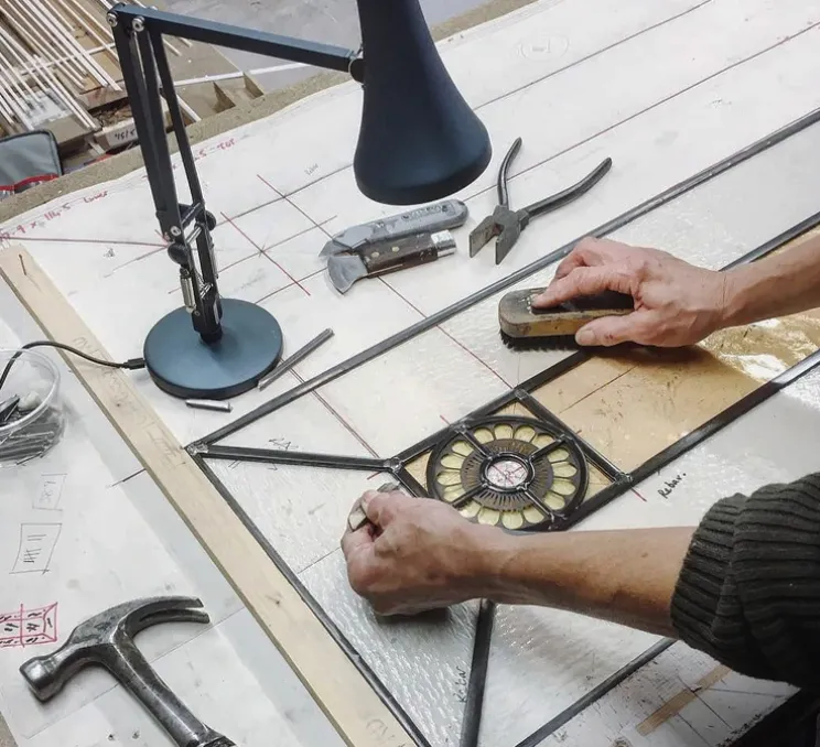 Lampe de bureau, 90 mini mini, bleu gris, LED, 3000K, 470lm, L38cm, H32cm - Anglepoise