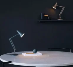 Lampe de bureau, 90 mini mini, bleu gris, LED, 3000K, 470lm, L38cm, H32cm - Anglepoise