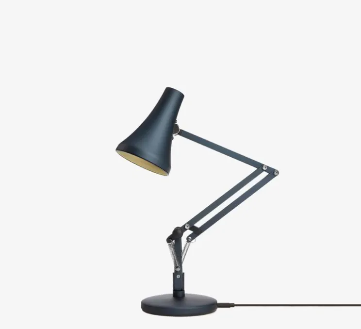 Lampe de bureau, 90 mini mini, bleu gris, LED, 3000K, 470lm, L38cm, H32cm - Anglepoise