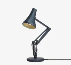 Lampe de bureau, 90 mini mini, bleu gris, LED, 3000K, 470lm, L38cm, H32cm - Anglepoise