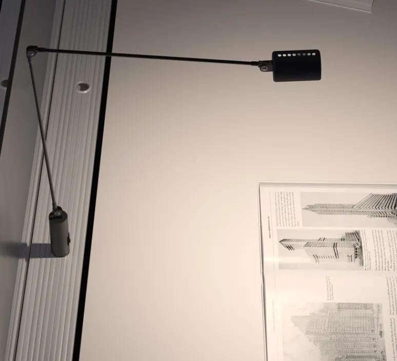 Lampe*Lumina Lampe de bureau, Daphine Cilindro Led, , LED, 2700K, 622 lm, Ø3cm, H88cm - Noir soft touch