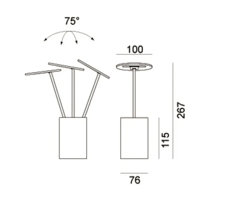 Enfants|Lampe*Formagenda Lampe de bureau, E.T, , H26,7cm - blanc