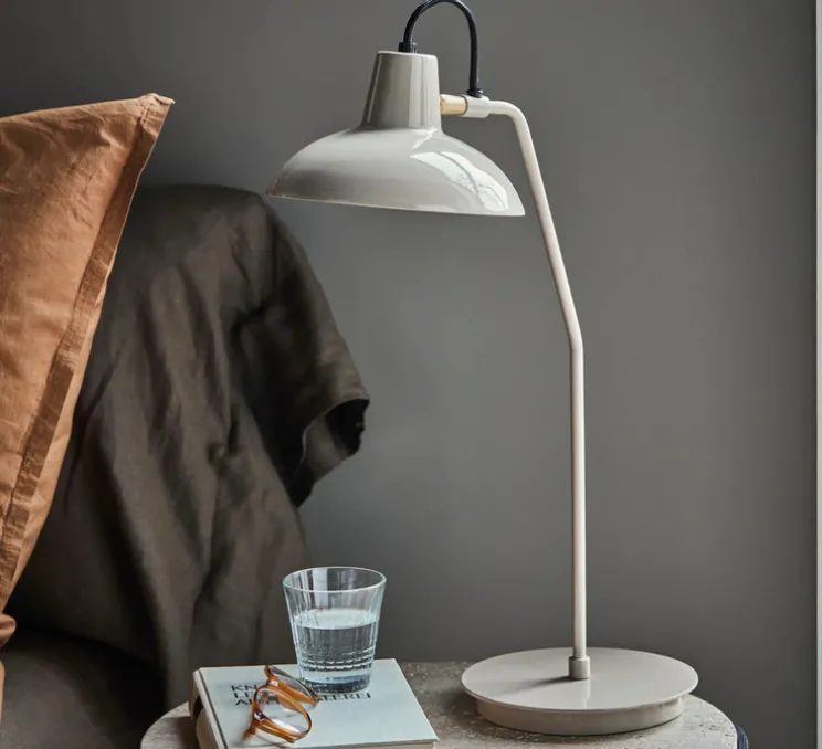 Lampe de bureau, HDDesk, gris, Ø18cm, H50cm - House Doctor