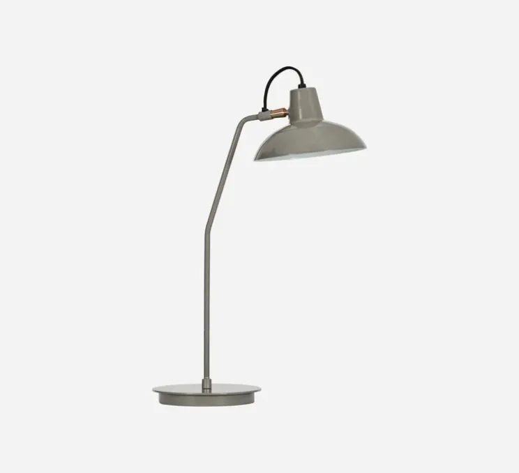 Lampe de bureau, HDDesk, gris, Ø18cm, H50cm - House Doctor