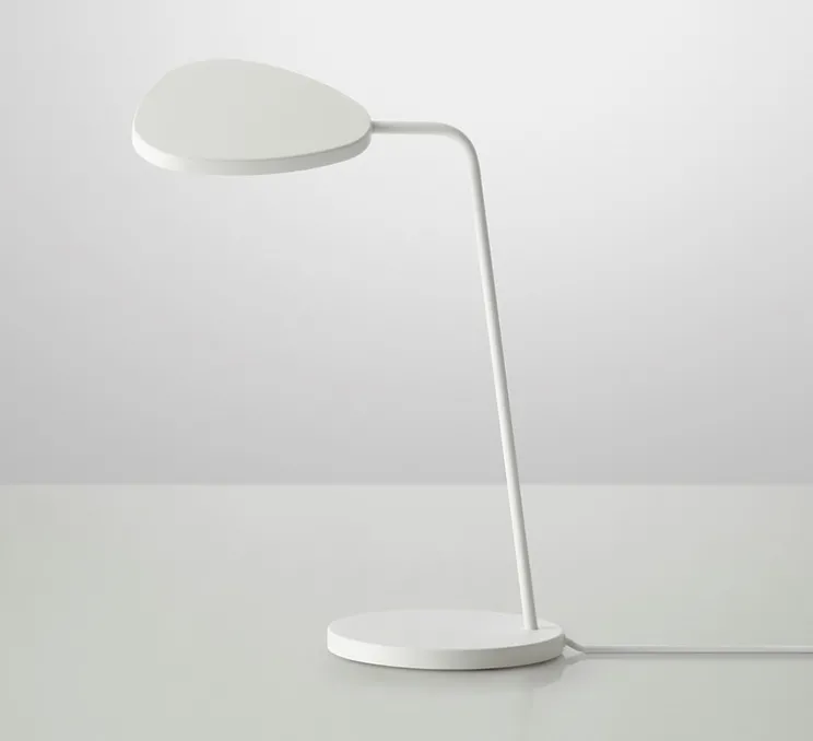Lampe de bureau, Leaf, blanc, 2700K, 370lm, H41,5cm - Muuto