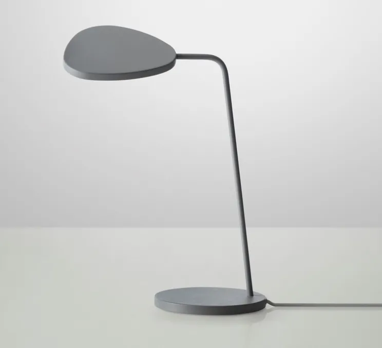 Lampe de bureau, Leaf, Gris, H41,5cm - Muuto
