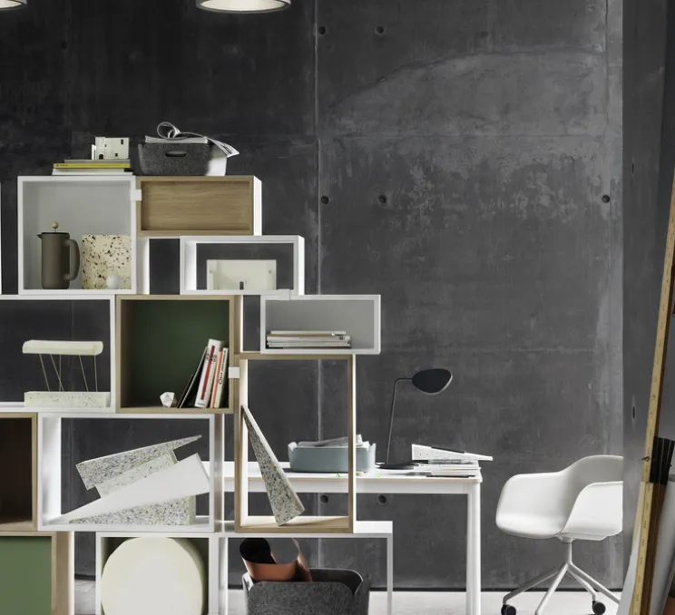 Lampe de bureau, Leaf, noir, OLED, 2700K, 380lm, H41,5cm - Muuto