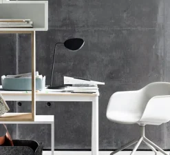 Lampe de bureau, Leaf, noir, OLED, 2700K, 380lm, H41,5cm - Muuto