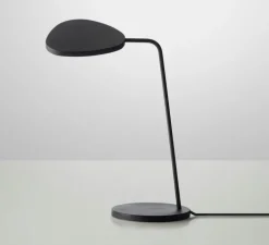 Lampe de bureau, Leaf, noir, OLED, 2700K, 380lm, H41,5cm - Muuto