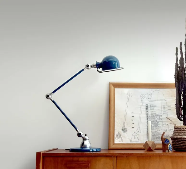 Lampe*Jieldé Lampe de bureau, Loft D6000I, , Ø15cm, H60cm - Bleu saphir poli