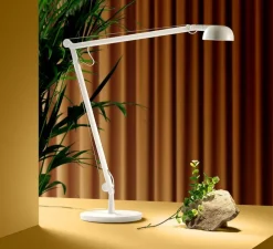 Lampe de bureau, Opuntia, blanc, IP40, L18cm, H53cm - Panzeri