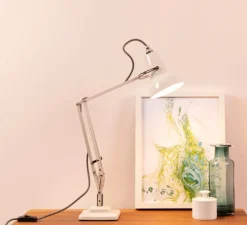 Lampe de bureau, Original 1227 mini, blanc lin, L36cm, H48cm - Anglepoise