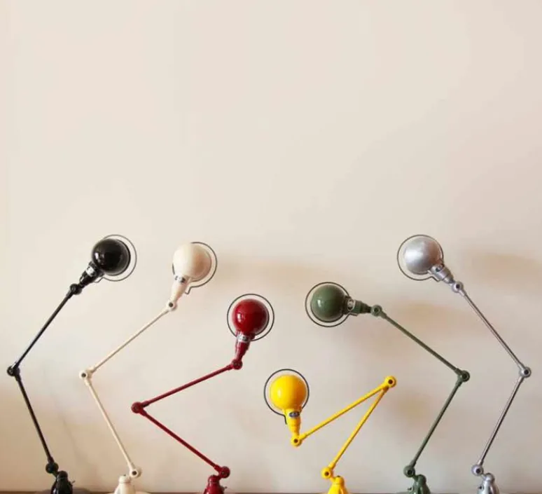 Lampe|Enfants*Jieldé Lampe de bureau, Signal 2 bras, SI333, , brillant, Ø16cm, H60cm - blanc