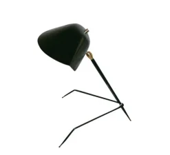 Lampe de bureau, Tripode, noir, H35cm - Serge Mouille