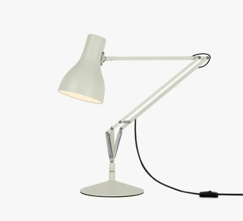 Lampe|Enfants*Anglepoise Lampe de bureau, Type 75, alpin, Ø14cm, H57cm - blanc