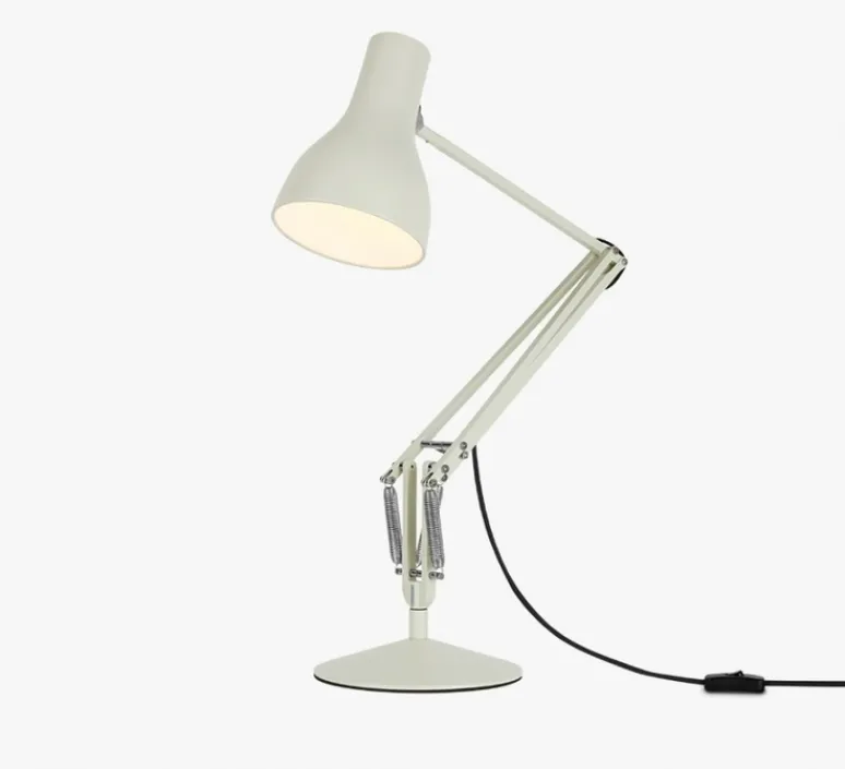 Lampe|Enfants*Anglepoise Lampe de bureau, Type 75, alpin, Ø14cm, H57cm - blanc