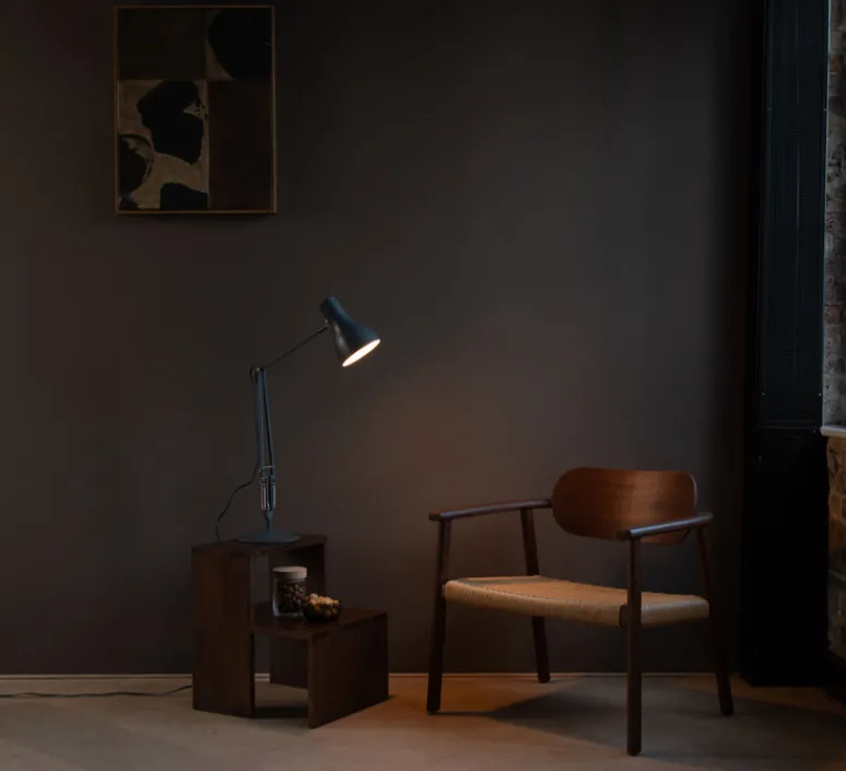 Lampe*Anglepoise Lampe de bureau, Type 75, , 2700K, 470lm, Ø14cm, H57cm - gris