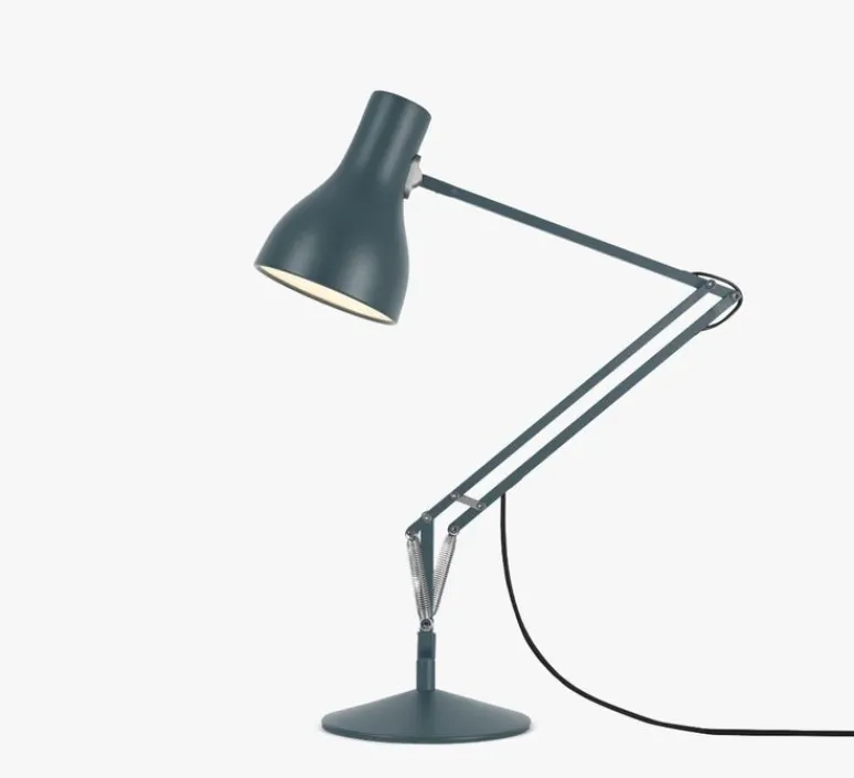 Lampe*Anglepoise Lampe de bureau, Type 75, , 2700K, 470lm, Ø14cm, H57cm - gris