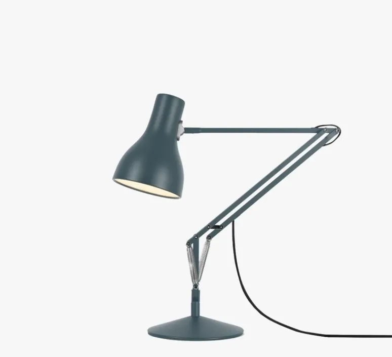 Lampe*Anglepoise Lampe de bureau, Type 75, , 2700K, 470lm, Ø14cm, H57cm - gris