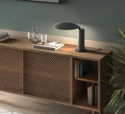 Lampe*Lumen Center Italia Lampe de bureau, Washington, édition limitée, , LED, 2700K, 900 lm, L39cm, H39cm - laiton noir satiné