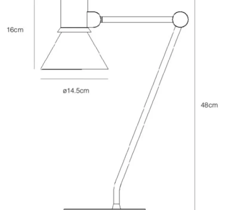 Lampe|Enfants*Anglepoise Lampe de bureau,TYPE 80, , L32cm, H48cm - gris clair mat