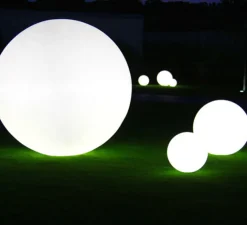 Lampe*Slide Lampe de jardin, GLOBO, , mat, IP55, Ø40cm - blanc