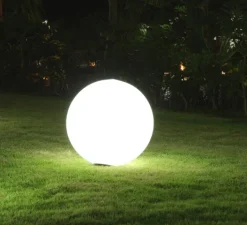 Lampe*Slide Lampe de jardin, GLOBO, , mat, Ø50cm - blanc