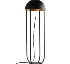 Lampe*Faro Lampe de sol, JELLYFISH, , LED, Ø29cm, H90cm - noir et or