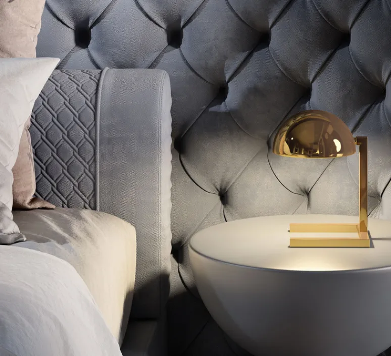 Lampe*Lumen Center Italia Lampe, MJA, Jaques Adnet, , L18.5cm, H25cm - or