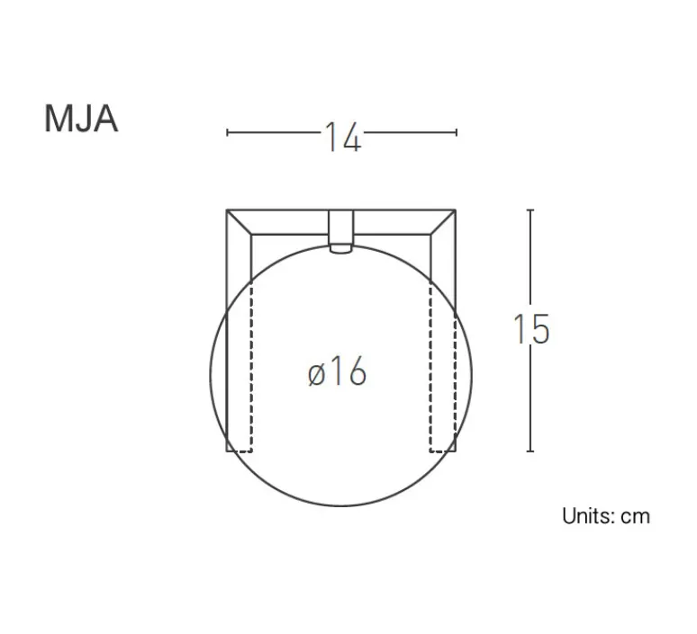 Lampe*Lumen Center Italia Lampe, MJA, Jaques Adnet, , L18.5cm, H25cm - or