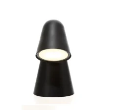 Lampe, Peppone, noir, LED, 2700K, 340lm, Ø9,5cm, H26,5cm - Formagenda
